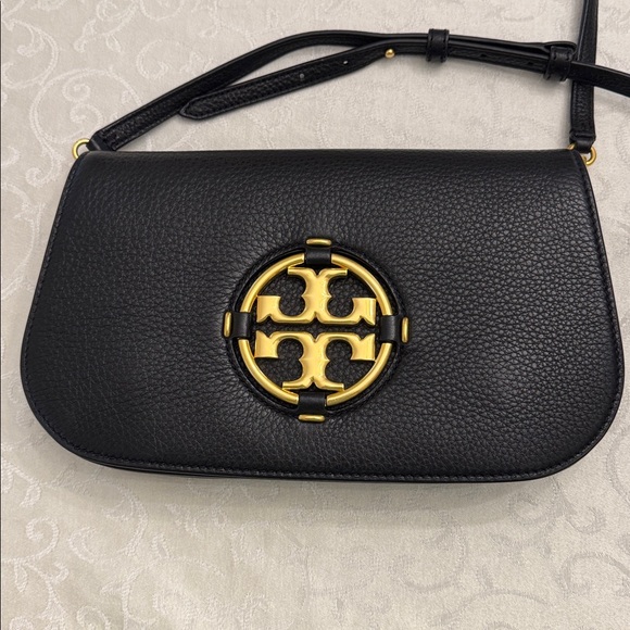 Tory Burch Miller Pebbled Leather Convertible Shoulder Bag / Clutch - Picture 14 of 14